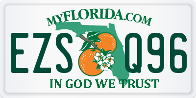 FL license plate EZSQ96