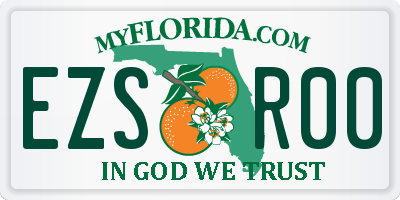 FL license plate EZSR00