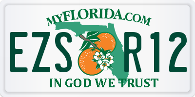 FL license plate EZSR12