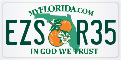 FL license plate EZSR35