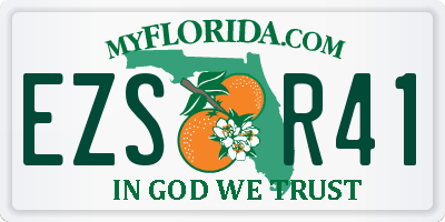 FL license plate EZSR41