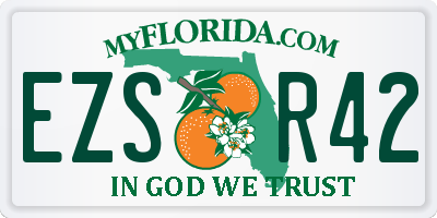 FL license plate EZSR42