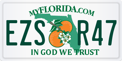 FL license plate EZSR47