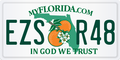 FL license plate EZSR48