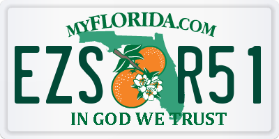 FL license plate EZSR51