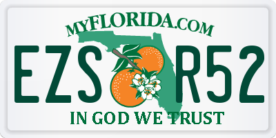 FL license plate EZSR52