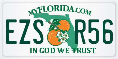 FL license plate EZSR56