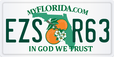 FL license plate EZSR63