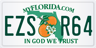 FL license plate EZSR64