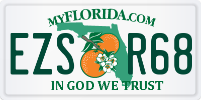 FL license plate EZSR68