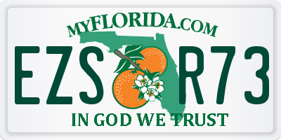 FL license plate EZSR73