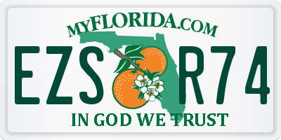 FL license plate EZSR74