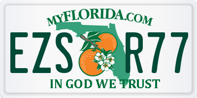 FL license plate EZSR77