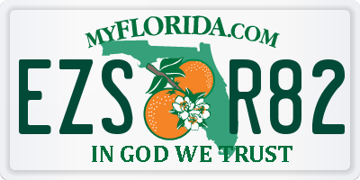 FL license plate EZSR82