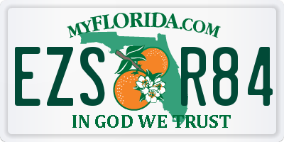 FL license plate EZSR84