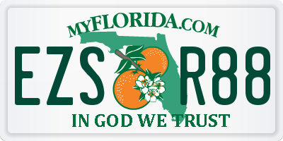 FL license plate EZSR88