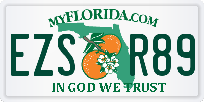 FL license plate EZSR89