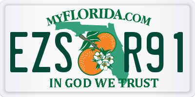 FL license plate EZSR91