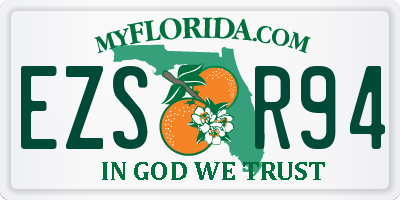 FL license plate EZSR94