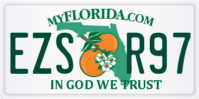 FL license plate EZSR97