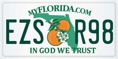 FL license plate EZSR98