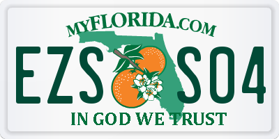 FL license plate EZSS04