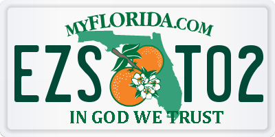 FL license plate EZST02