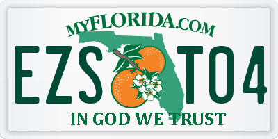 FL license plate EZST04