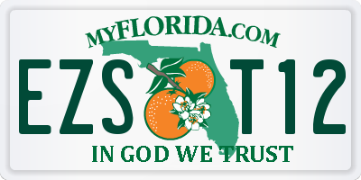 FL license plate EZST12