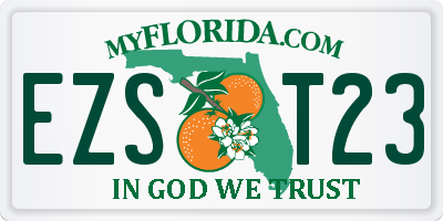 FL license plate EZST23