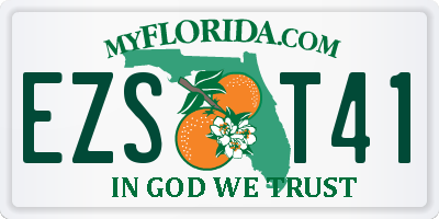 FL license plate EZST41