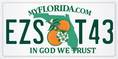 FL license plate EZST43