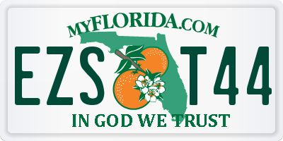 FL license plate EZST44