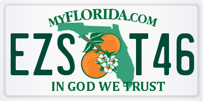 FL license plate EZST46