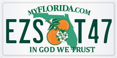 FL license plate EZST47