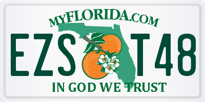 FL license plate EZST48