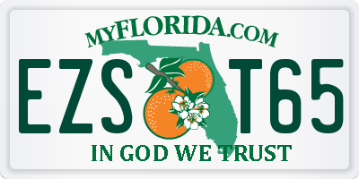 FL license plate EZST65