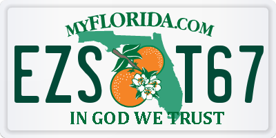 FL license plate EZST67