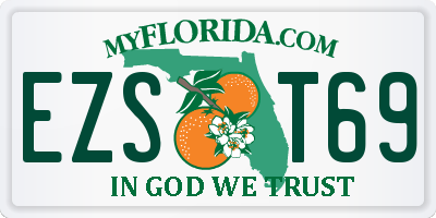 FL license plate EZST69