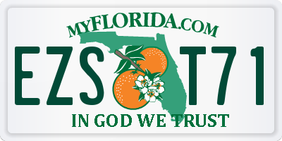 FL license plate EZST71