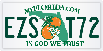 FL license plate EZST72