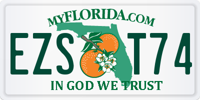 FL license plate EZST74