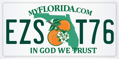 FL license plate EZST76