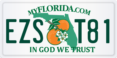 FL license plate EZST81