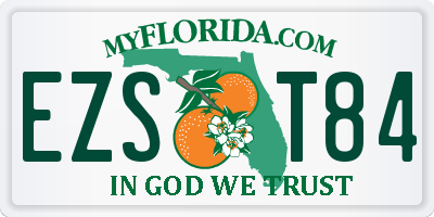 FL license plate EZST84