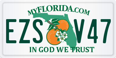 FL license plate EZSV47