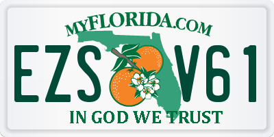 FL license plate EZSV61