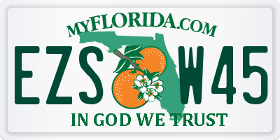 FL license plate EZSW45