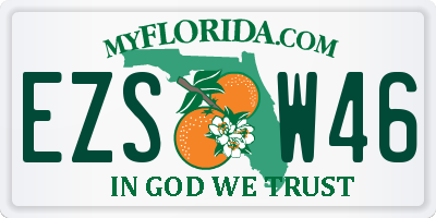 FL license plate EZSW46