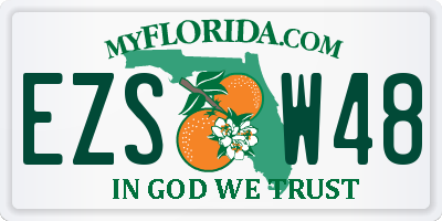 FL license plate EZSW48